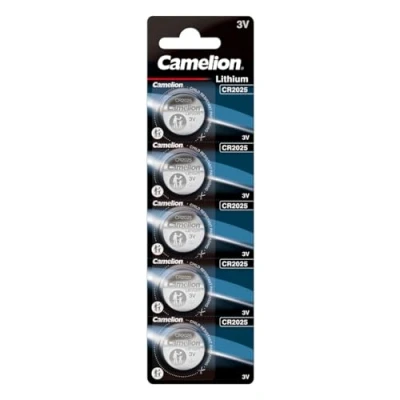 Abbildung von Camelion Knopfzelle Lithium CR2025, 5 Stück, 3 V, [Knopfzellen]