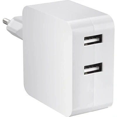 Abbildung von Voltcraft SPS 2400/2+WH N USB Ladegerät 24 W Steckdose Ausgangsstrom (max.) 4800 mA Anzahl Ausgänge: 2 x