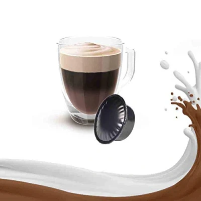 Abbildung von 10 Kapseln Lavazza A Modo Mio Kaffee Kompatibel Mocaccino Made in Italy Kickkick