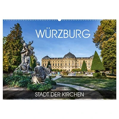 Abbildung von Würzburg Stadt der Kirchen (Wandkalender 2025 DIN A2 quer), CALVENDO Monatskalender