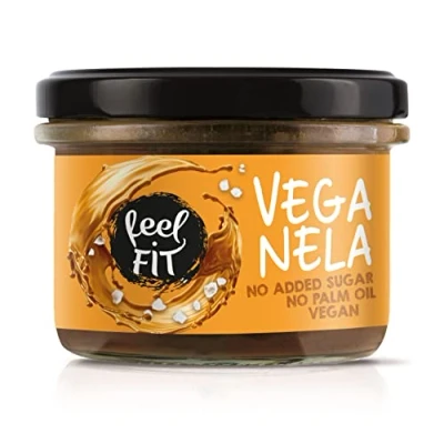 Abbildung von Feel FIT VEGANELA Salted Caramel, gesalzener Karamellaufstrich, ohne Zuckerzusatz, Palmöl &amp; vegan (6 x 200 g)
