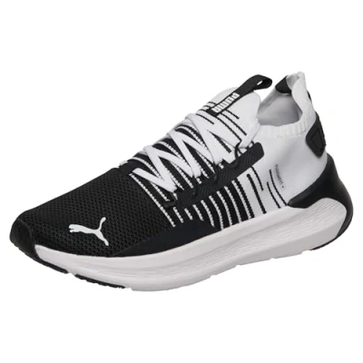 Abbildung von PUMA Unisex Softride Symmetry Fuzion Straßen Laufschuh, Schwarz, kühles Dunkelgrau, Weiß, 38 EU