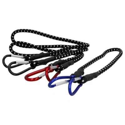Abbildung von Unitec 75252 Gepäckspanner mit Karabiner, 3 er Set 60 / 80 100 cm