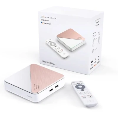 Abbildung von Nonic [Test SEHR GUT *] Homatics Box R 4K Plus Android TV Smart Streaming Receiver, Dolby Atmos, Google Zertifiziert, Netflix 4K, Prime Video Disney+ Gigabit, WiFi HDMI Kabel
