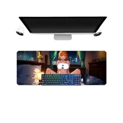 Abbildung von PUrar The Quintessential Quintuplets Anime Mauspad, XL, 800 x 300 mm, wasserdichtes Gaming Mauspad und 3 mm Basis aus rutschfestem Gummi, strukturierte Oberfläche