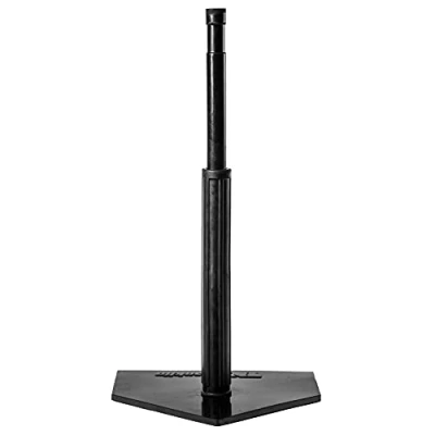 Abbildung von Franklin Sports Unisex, Teenager Batting Tee Baseball, Teeball und Softball Schlagübungen Verstellbarer Teeständer Strapazierfähiges Schlag T Shirt, schwarz
