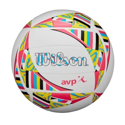 Abbildung von Wilson AVP Movement Volleyball, Weiß/Rosa/Gelb