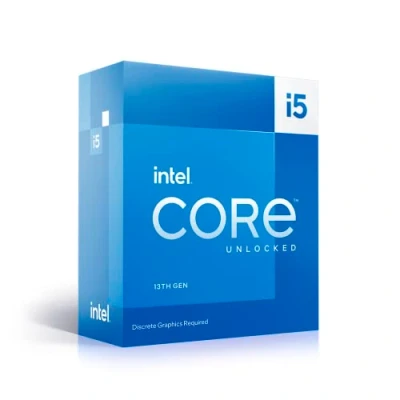 Abbildung von Intel® Core™ i5 13600KF Desktop Prozessor 14 Kerne (6 P cores und 8 E cores) 24 MB Cache, bis zu 5,1 GHz