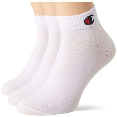 Abbildung von Champion Unisex Kinder Core Junior 3PP Quarter Socken, Weiß, 27 30 (3er Pack)