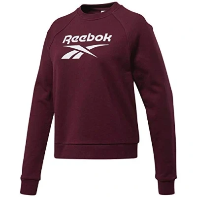 Abbildung von Reebok Damen Cl F Big Vector Crew Ft Sweatshirt, granatrot, XXS