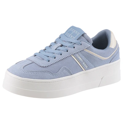 Abbildung von Tommy Jeans THE Greenwich Flatform Elevated Sneaker low, Damen, Größe: 37, Clear water Schuhe