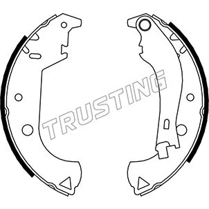 Abbildung von TRUSTING 034.105Y Bremsbacken 228,6mm 42mm FIAT: Doblo I Cargo, Kombi