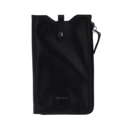 Abbildung von Picard 5295 Handytasche aus Wasserbüffelleder in der Farbe: schwarz, Futter: Polyester, 10x17,5x2 cm, 52953Z0001