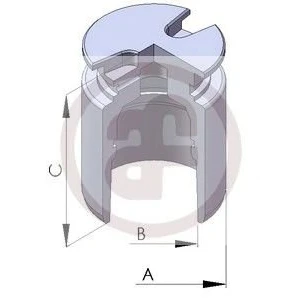 Abbildung von AUTOFREN SEINSA D02554 Kolben, Bremssattel 38 Hinterachse BOSCH VOLKSWAGEN: GOLF 6, Caddy 3 Kombi, Touran I, AUDI: A3 Schrägheck, Sportback