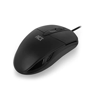 Abbildung von ACT Maus mit Kabel Optischer Sensor 1000 DPI USB Anschluss 2 Tasten Leichtgewicht AC5005