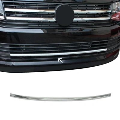 Abbildung von Kühlergrill Leisten Grillleisten kompatibel mit VW T6.1 Transporter 2019 2024 Chrom Silber