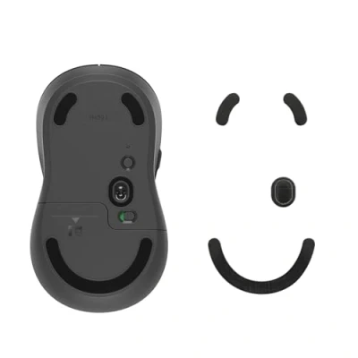 Abbildung von kwmobile Mouse Feet Sticker kompatibel mit Logitech M650 L / M750 Ersatz Glider Mausfüße passgenau Maus Glides in Schwarz