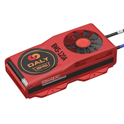 Abbildung von DALY Smart BMS LiFePO4 8S 24V Bluetooth PCB Batterieschutzplatine Batteriemanagementsystem mit Ausgleichskabeln und drahtlosem Modul für Lithium Eisen Phosphat(120A Fan UART)