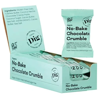 Abbildung von Dig Bio Streuselkuchen Schoko No Bake Riegel mit Schokolade, Vegan &amp; Glutenfrei, 12 x 35g