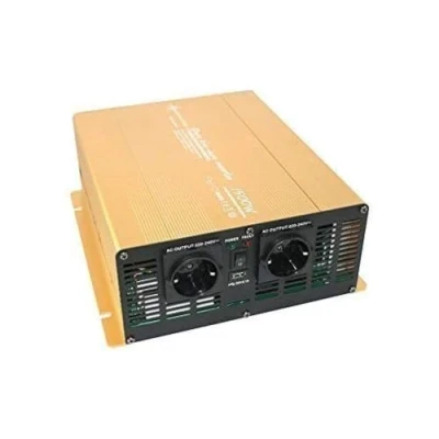 Abbildung von SOLARTRONICS NP1500 Spannungswandler 24V 230V Reiner Sinus 1500W/3000W Wechselrichter auf Stromwandler mit USB A Anschluss und AC Steckdose Solar Inverter Umwandler