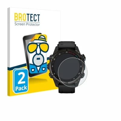 Abbildung von BROTECT Entspiegelungs Schutzfolie für Garmin Descent Mk3i (43 mm) (2 Stück) Matte Displayschutz Folie, Anti Reflex, Fingerprint