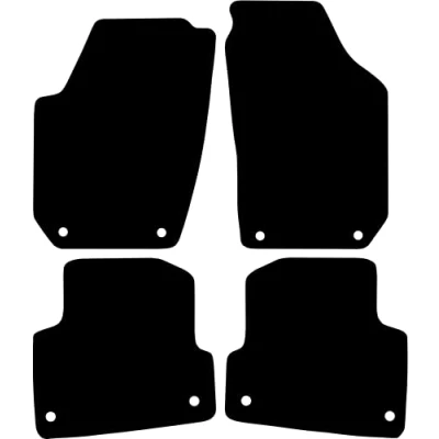 Abbildung von Kovvar Fußmatten Passend für Skoda Fabia 2007 2014 zur Ausführung: 2 Combi Qualität: Comfort