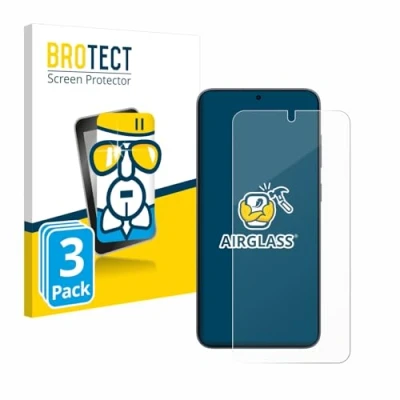 Abbildung von BROTECT Schutzglas für Samsung Galaxy S25 (3 Stück) Schutzfolie Panzer Folie Glas [Extrem Kratzfest 9H, Anti Fingerprint, Ultra Transparent]