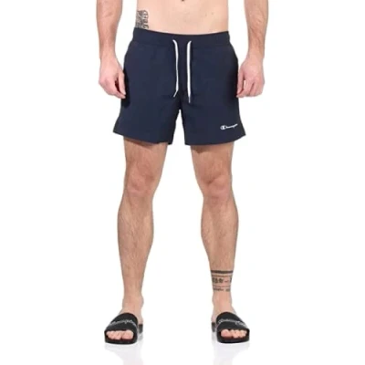 Abbildung von Champion Herren Legacy Beachshorts Ac Small Logo Badehose, dunkelblau