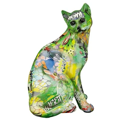Abbildung von Casablanca by Gilde Tierfigur &quot;Katze Street Art&quot;, Graffiti Design