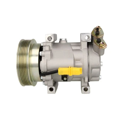 Abbildung von NRF 32744 Kompressor SD6V12 12 PAG 46 R 1234yf, 134a mit Kompressoröl, Dichtring EASY FIT NISSAN: Qashqai / Qashqai+2 I, Note MICRA 3