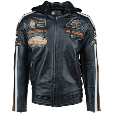 Abbildung von Urban LEATHER Unisex Ur 08 58 herren jacke, Schwarz, 5XL EU