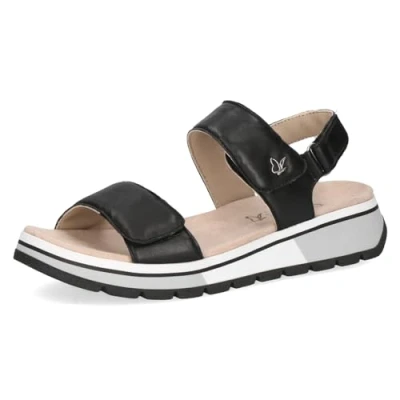 Abbildung von Caprice Keilsandalette, Damen, Größe: 37, Black softnap Schuhe