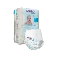 Abbildung von Bambo Nature Schwimmwindel Baby, Größe S (7 12 kg), St. Windeln Secure Fit Einweg Badehose Auslaufsicherer Komfort beim Wasserspiel