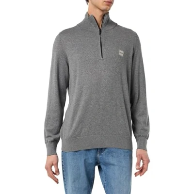 Abbildung von BOSS Kanobix Strickpullover, Herren, Größe: Medium, Light/pastel grey