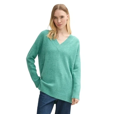 Abbildung von TOM TAILOR Denim Longpullover in Melange Optik