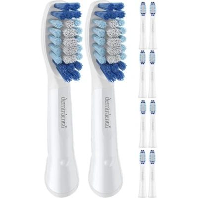 Abbildung von Aufsteckbürsten von demirdental für Oral B Pulsonic Aufsteckbürsten, Medium Ersatzbürsten tägliche Reinigung, Weiß 10 Stück