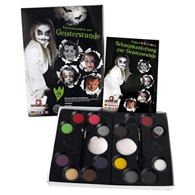 Abbildung von Eulenspiegel 212066 Schmink Palette zur Geisterstunde, für ca. 120 Masken, vegan, Schminkfarben