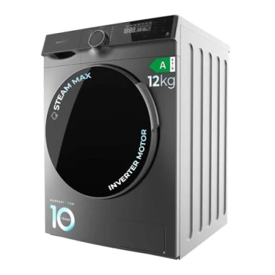 Abbildung von Cecotec Waschmaschine 12 kg Bolero DressCode 121000 Steel A Essential, maximal einstellbare 1400 rpm, 2000 W, WoolMark Zertifizierung, Inverter Plus Motor, 14 Programme, Spa Care, Delay Start