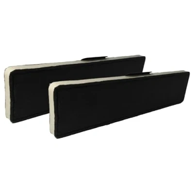 Abbildung von vhbw 2x Aktivkohlefilter Ersatz für Miele DKF 21, 18, 18 1, 2, 20, 20 1 Dunstabzugshaube 43 x 10 2 cm