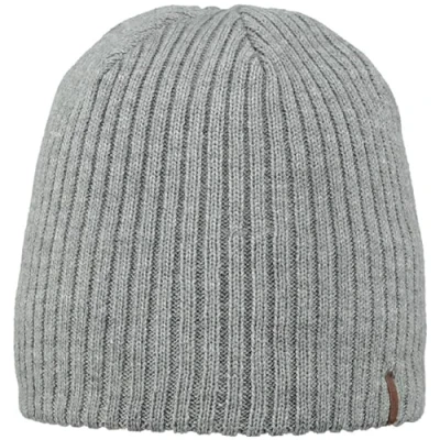 Abbildung von Barts Herren Wilbert Beanie Baskenmütze, Grau (Heather Grey 0002), One Size (Herstellergröße: Uni)