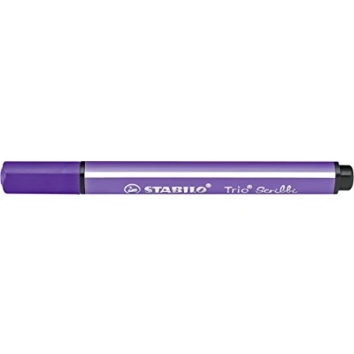 Abbildung von Gefederter Dreikant Filzstift STABILO Trio Scribbi Einzelstift violett