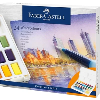Abbildung von Waterverf set, 24 kleuren, met palet