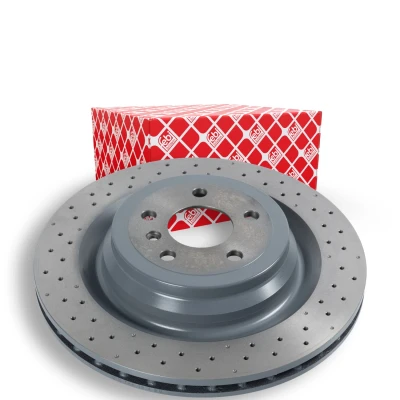 Abbildung von FEBI BILSTEIN 106606 Bremsscheibe Hinterachse 345 22 5 112 gelocht/innenbel. beschichtet MERCEDES BENZ: ML Klasse, GLS, GLE SUV