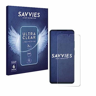 Abbildung von Savvies 6 Stück Schutzfolie für Xiaomi Redmi Note 11 Displayschutz Folie Ultra Transparent