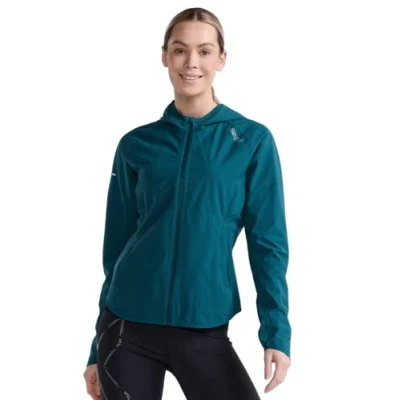 Abbildung von 2XU Damen Light Speed Wp Jacket Jacke, Deep Jade/Silver Reflective, M