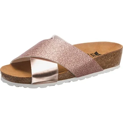Abbildung von Pantolette rosa Damen Bioline Prime
