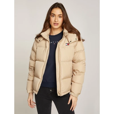 Abbildung von Tommy Jeans Alaska Puffer Daunenjacke, Damen, Größe: 56, Gentle gold