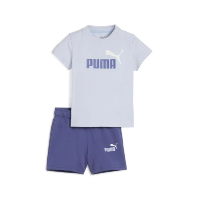 Abbildung von Puma Minicats Essentials T Shirt und Shorts Set Baby Mit Plain Cool Weather Größe: 6 9M