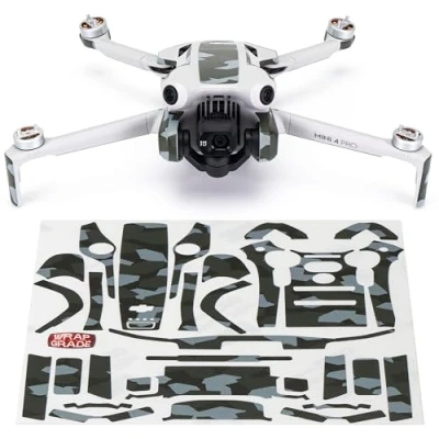 Abbildung von WRAPGRADE Skin Kompatibel mit DJI Mini 4 Pro Accent Color (Army Green Dot Camo)