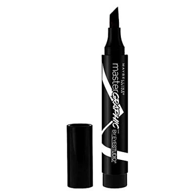 Abbildung von Maybelline New York Eye Studio Master Graphic Liquid Eyeliner, Striking Black, 0.084 Fluid Ounce by Maybeline